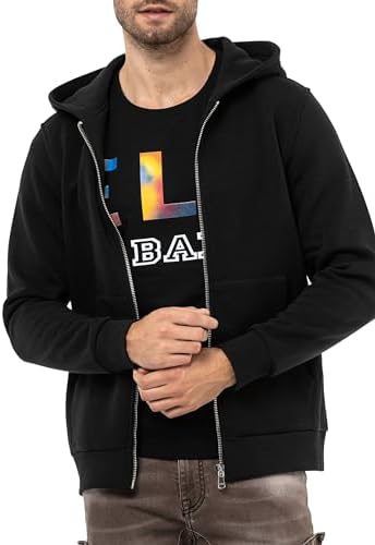 Cipo & Baxx Herren Sweatjacke Hoodie Serie - Stylischer Pullover im Modernen Casual Streetwear Stil für den Alltag, Frei