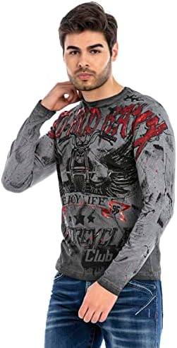 Cipo & Baxx Herren Sweatshirt Series – Stylischer Pullover für Streetwear Lovers – Bequemer Rundhalseinheitsprint Sweate