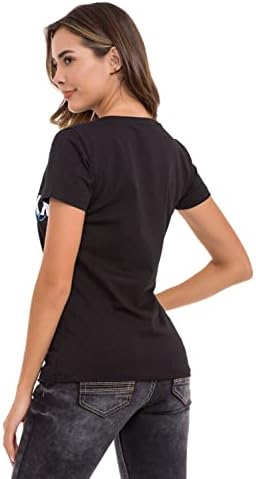 Cipo & Baxx Damen T-Shirt Print Strasssteine Baumwolle Rundhals