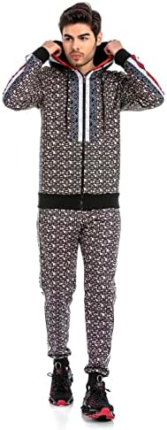 Cipo & Baxx Herren Jogginganzug Series – Zweiteiliges Set aus Kapuzenjacke und Jogginghose für Sport- und Casual-User im
