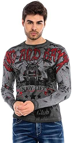 Cipo & Baxx Herren Sweatshirt Series – Stylischer Pullover für Streetwear Lovers – Bequemer Rundhalseinheitsprint Sweate