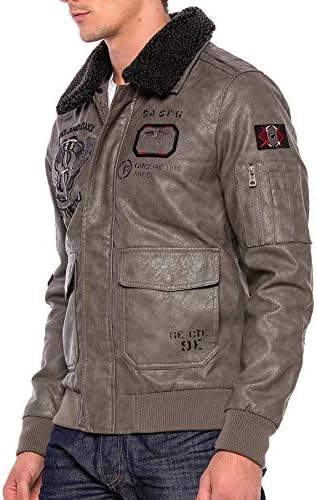 Stylische Winterjacke Herren Cipo & Baxx Series | Warme Winterjacke Herren Cipo & Baxx Series abnehmbarer Kapuze | Func