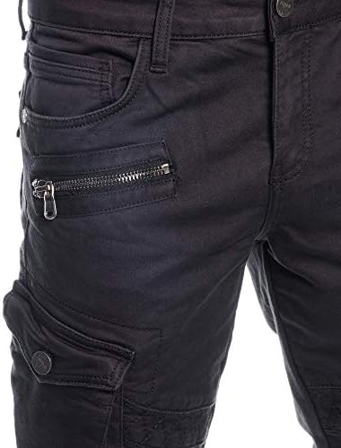 Cipo & Baxx Herren Cargo Jeanshose - Multifunktional für Outdoor-Activer - Große Taschen - 32x32 | Cipo & Baxx Herren C