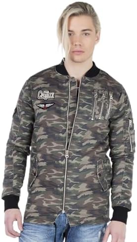 Cipo & Baxx Herren Jeansjacke – Klassisch, Leder, Sport – Knopf und Reißverschluss – Sweat-Kapuze und Sweatärmeln – Mode