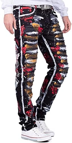 Cipo & Baxx Herren Jeans - Stylische Denim-Mode mit Slim-Fit & Regular-Fit für Individualisten im Bikerstyle!