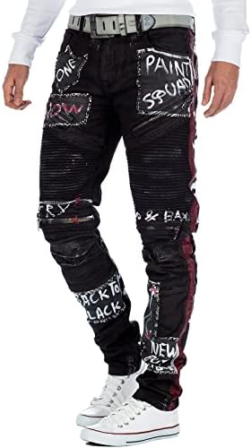 Cipo & Baxx Herren Jeans - Stylische Denim-Mode mit Slim-Fit & Regular-Fit für Individualisten im Bikerstyle!