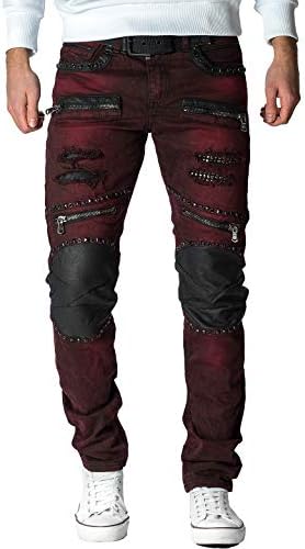 Cipo & Baxx Herren Jeans - Stylische Denim-Mode mit hohem Markanten_design | Regular & Slim Fit | Stonewashed Effect des