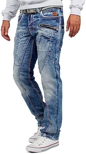 Cipo & Baxx Herren Jeans – Stylische Regular-Fit Denim mit Stone-Washed-Design & Used-Look | Bequeme & modische Jeans fü – Bild 27