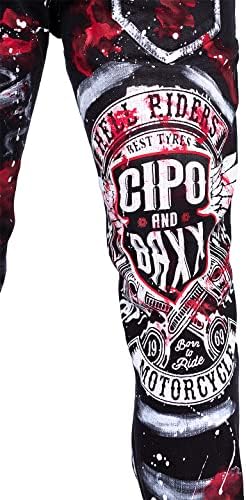 Cipo & Baxx Herren Jeans - Stylische Denim-Mode mit Slim-Fit & Regular-Fit für Individualisten im Bikerstyle!