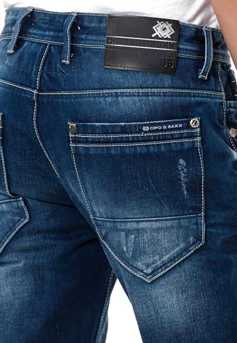 Cipo & Baxx Herren Stretch Jeanhose Slim Fit Trendig und bequem | Cipo & Baxx Männer Stretch Jeanshosen Slim Fit Premiu