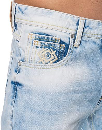 Cipo & Baxx Herren Regular Fit Jeans Hose mit Nähten fürComfort und Durability | Cipo & Baxx Herren Regular Fit Jeans H