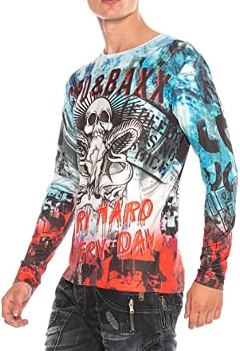 Cipo & Baxx Herren Sweatshirt Series – Stylischer Pullover im Modernen Streetwear Look mit Rundhals & Print – Comfortabl