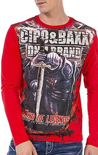 Cipo & Baxx Herren Sweatshirt Series – Stylischer Pullover für Streetwear Lovers – Bequemer Rundhalseinheitsprint Sweate