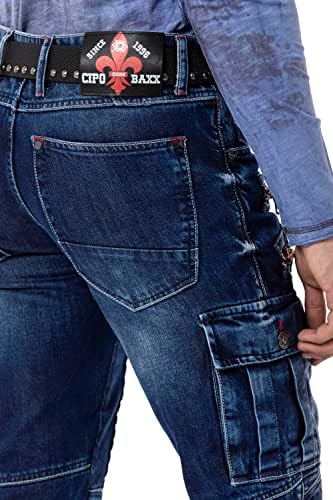Cipo & Baxx Herren Stretch Jeanhose Slim Fit Trendig und bequem | Cipo & Baxx Männer Stretch Jeanshosen Slim Fit Premiu