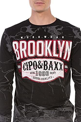 Cipo & Baxx Herren Sweatshirt Series – Stylischer Pullover für Streetwear Lovers – Bequemer Rundhalseinheitsprint Sweate