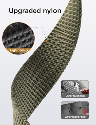 JUKMO Automatik Gürtel für Herren, robustes Nylon, 3,8cm Breite, praktische Ratsche-Funktion | JUKMO Herren Automatik G