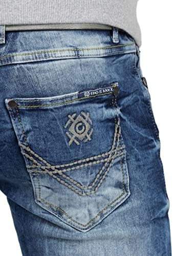 Cipo & Baxx Herren Jeans - Stilvolle Männer Jeans mit 5-Pocket-Design und Kontrastnähten | Bequemer Baumwoll-Elasthan-Mi