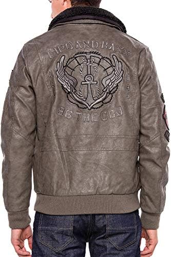 Stylische Winterjacke Herren Cipo & Baxx Series | Warme Winterjacke Herren Cipo & Baxx Series abnehmbarer Kapuze | Func