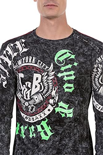 Cipo & Baxx Herren Sweatshirt Series – Stylischer Pullover für Streetwear Lovers – Bequemer Rundhalseinheitsprint Sweate