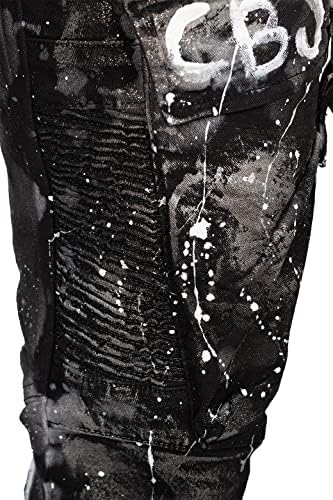 Cipo & Baxx Herren Jeans - Stylische Denim-Mode mit hohem Markantzen Detail | Regular & Slim Fit für Männer | Stonewashe