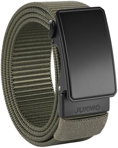 JUKMO Automatik Gürtel für Herren, robustes Nylon, 3,8cm Breite, praktische Ratsche-Funktion | JUKMO Herren Automatik G