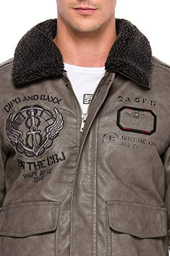 Stylische Winterjacke Herren Cipo & Baxx Series | Warme Winterjacke Herren Cipo & Baxx Series abnehmbarer Kapuze | Func