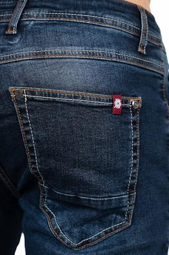 Cipo & Baxx Herren Jeans - Stilvolle Männer Jeans mit 5-Pocket-Design und Kontrastnähten | Bequemer Baumwoll-Elasthan-Mi