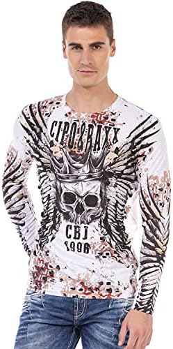 Cipo & Baxx Herren Sweatshirt Series – Stylischer Pullover für Streetwear Lovers – Bequemer Rundhalseinheitsprint Sweate