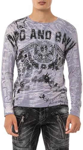 Cipo & Baxx Herren Sweatshirt Series – Stylischer Pullover im Modernen Streetwear Look – Bequemer Sweater für Alltag & F