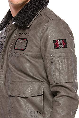 Stylische Winterjacke Herren Cipo & Baxx Series | Warme Winterjacke Herren Cipo & Baxx Series abnehmbarer Kapuze | Func