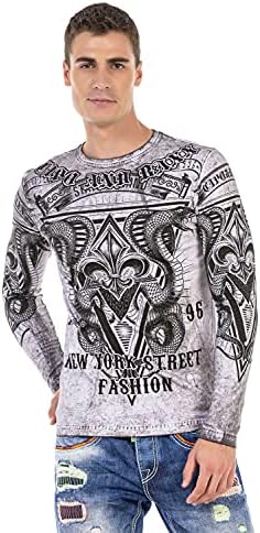 Cipo & Baxx Herren Sweatshirt Stylischer Pullover für moderne Streetwear Look – Bequemer Sweater für Alltag, Freizeit &