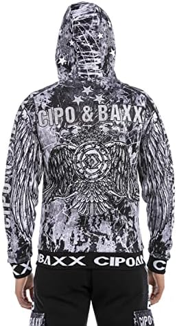 Cipo & Baxx Herren Jogginganzug Series – Zweiteiliges Set aus Kapuzenjacke und Jogginghose für Sport- und Casual-User im