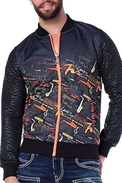Cipo & Baxx Herren Sweatjacke Hoodie – Stylischer Pullover für Streetwear-Begeisterte mit Reißverschluss & Kapuze für Fr