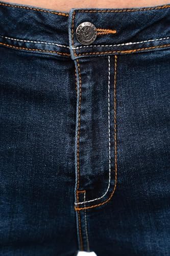 Cipo & Baxx Herren Jeans - Stilvolle Männer Jeans mit 5-Pocket-Design und Kontrastnähten | Bequemer Baumwoll-Elasthan-Mi