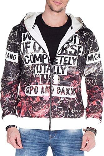 Cipo & Baxx Herren Sweatjacke Hoodie – Stylischer Pullover für Streetwear-Begeisterte mit Reißverschluss & Kapuze für Fr