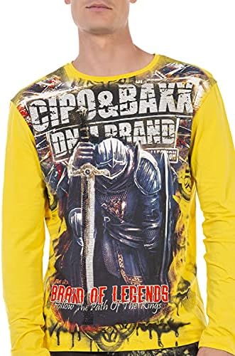 Cipo & Baxx Herren Sweatshirt Series – Stylischer Pullover für Streetwear Lovers – Bequemer Rundhalseinheitsprint Sweate