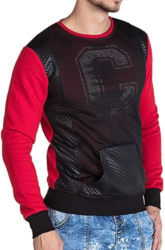 Cipo & Baxx Herren Sweatshirt Series – Stylischer Pullover im Modernen Streetwear Look mit Rundhals & Print – Comfortabl