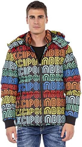 Stylische Winterjacke Herren Cipo & Baxx Series | Warme Winterjacke Herren Cipo & Baxx Series abnehmbarer Kapuze | Func