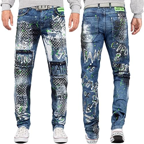 Cipo & Baxx Herren Jeans - Stylische Denim-Mode mit Slim-Fit & Regular-Fit für Individualisten im Bikerstyle!