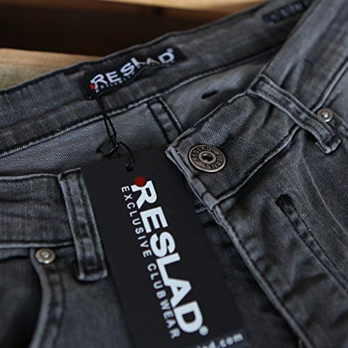Reslad Jeans-Herren Slim Fit Basic Style Stretch-Denim Jeggings RS-2063