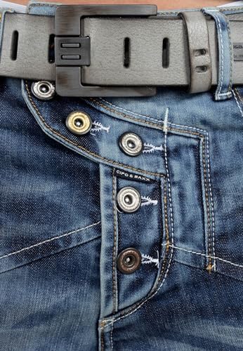 Cipo & Baxx Herren Jeans – Stylische Regular-Fit Denim mit Stone-Washed-Design & Used-Look | Bequeme & modische Jeans fü – Bild 60