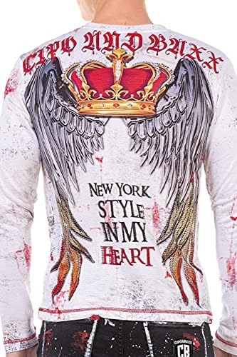 Cipo & Baxx Herren Sweatshirt Series – Stylischer Pullover für Streetwear Lovers – Bequemer Rundhalseinheitsprint Sweate