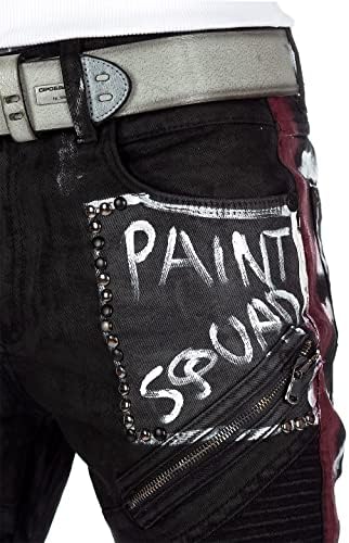 Cipo & Baxx Herren Jeans - Stylische Denim-Mode mit Slim-Fit & Regular-Fit für Individualisten im Bikerstyle!