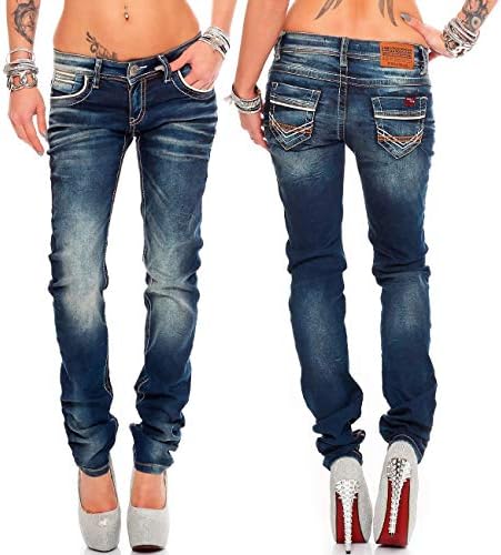 Cipo & Baxx Damen Jeans - Stylische Regular & Slim Fit Modelle mit Stretch | Kontrastnähten & Applikationen | Ideal für – Bild 4