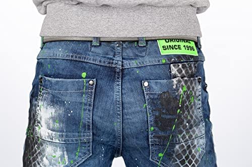 Cipo & Baxx Herren Jeans - Stylische Denim-Mode mit Slim-Fit & Regular-Fit für Individualisten im Bikerstyle!