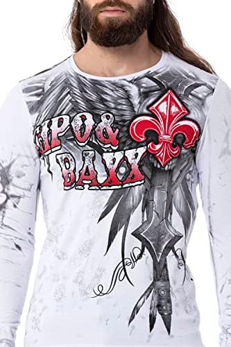 Cipo & Baxx Herren Sweatshirt Series – Stylischer Pullover im Modernen Streetwear Look – Bequemer Sweater für Alltag & F