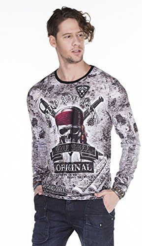 Cipo & Baxx Herren Sweatshirt Series – Stylischer Pullover im Modernen Streetwear Look mit Rundhals & Print – Comfortabl