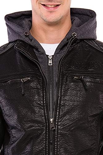 Stylische Winterjacke Herren Cipo & Baxx Series | Warme Winterjacke Herren Cipo & Baxx Series abnehmbarer Kapuze | Func