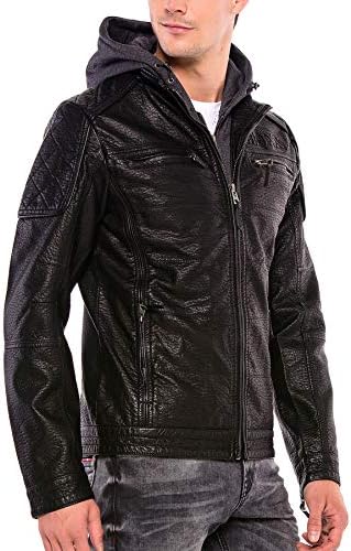 Stylische Winterjacke Herren Cipo & Baxx Series | Warme Winterjacke Herren Cipo & Baxx Series abnehmbarer Kapuze | Func