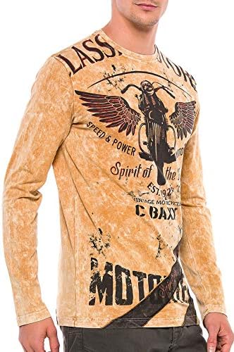 Cipo & Baxx Herren Sweatshirt Series – Stylischer Pullover im Modernen Streetwear Look mit Rundhals & Print – Comfortabl